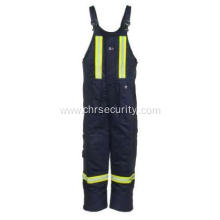 Men`s Navy FR Falher Bib Pants Overalls